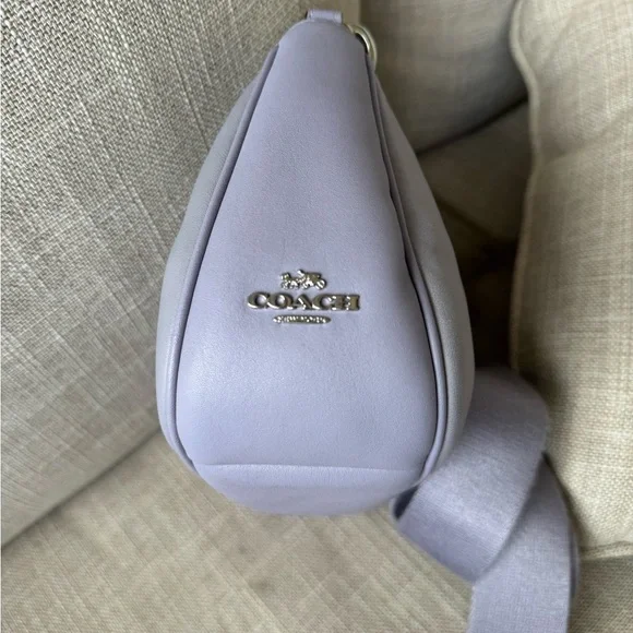 Coach Teri crossbody Bag puffy and quilted lilac leather - Picture 11 of 17